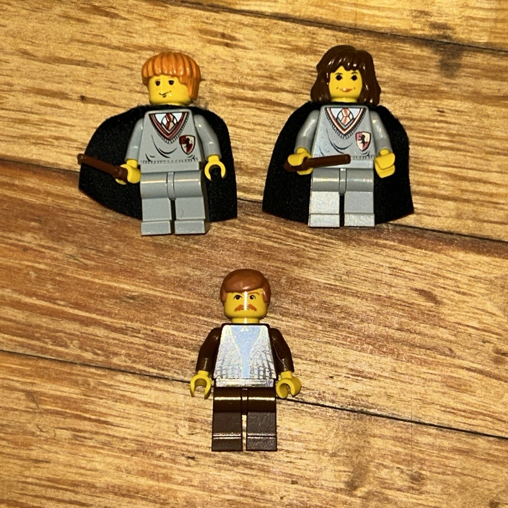 Vintage Lego Harry Potter Minifigure Lot Ron, Hermione, & Vernon Dudley